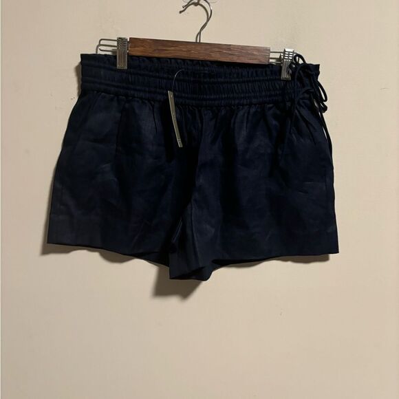 NWT J. Crew 100% Linen Side Tie Shorts Navy Blue- Size Small - Picture 6 of 13